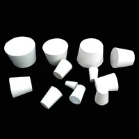 laboratory no 000 to 10 white rubber stopper for glass flasktest tube rubber cap pipe seal plug