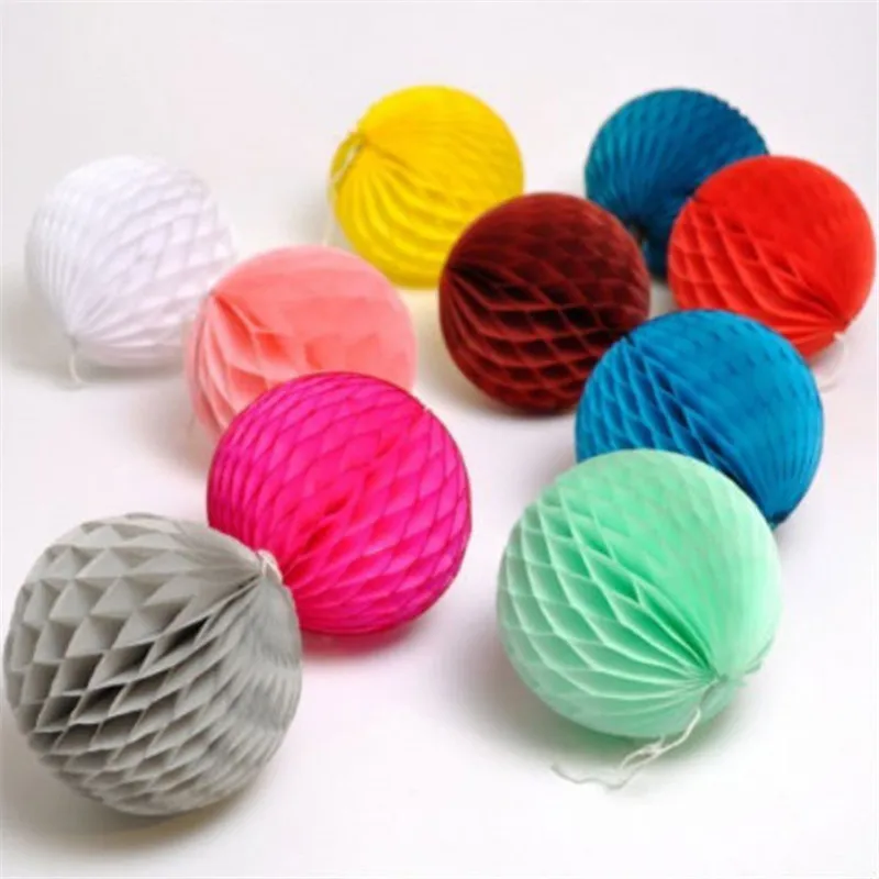 1 шт. красочные декоративные бумажные ячеистые шарики цветочные пастельные