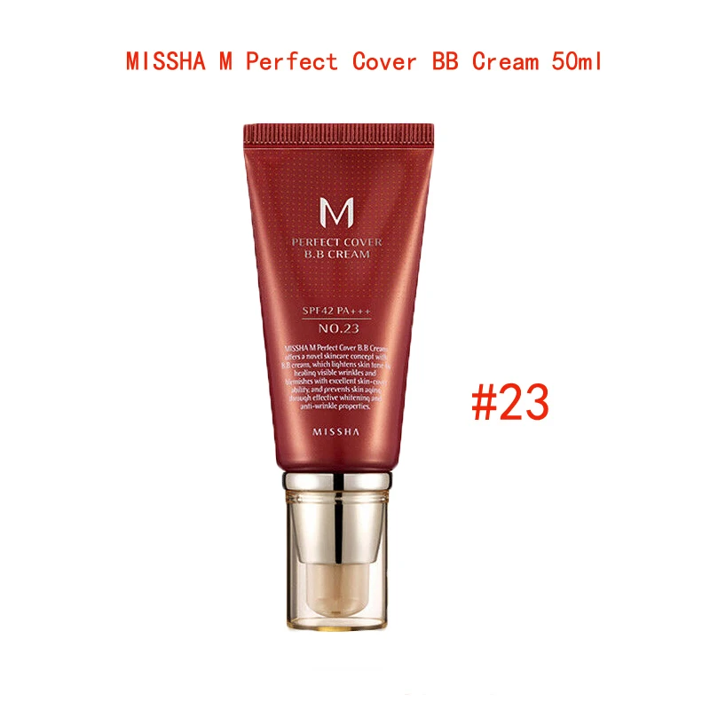 Крем MISSHA M Perfect Cover BB SPF42/PA 50 мл #21 #23 #27 CC крем консилер фотоотбеливающий макияж| |