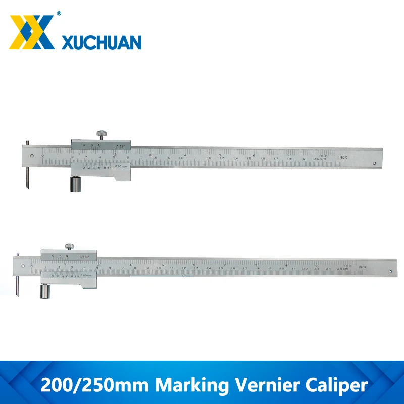 Marking Vernier Caliper 0-200mm 0-250mm Parallel Marking Gauge Carbide Scriber Marking Gauge Tools Measuring Tools