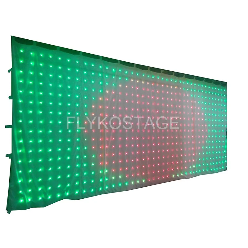 Бесплатная доставка белый тканевый RGB светодиодный дисплей светодиодная
