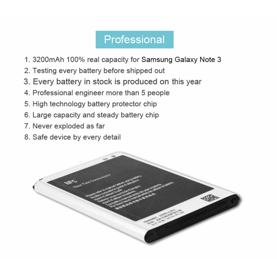 Оригинальный аккумулятор PINZHENG для мобильного телефона Samsung Galaxy Note 3 N9000 N9005 N7200