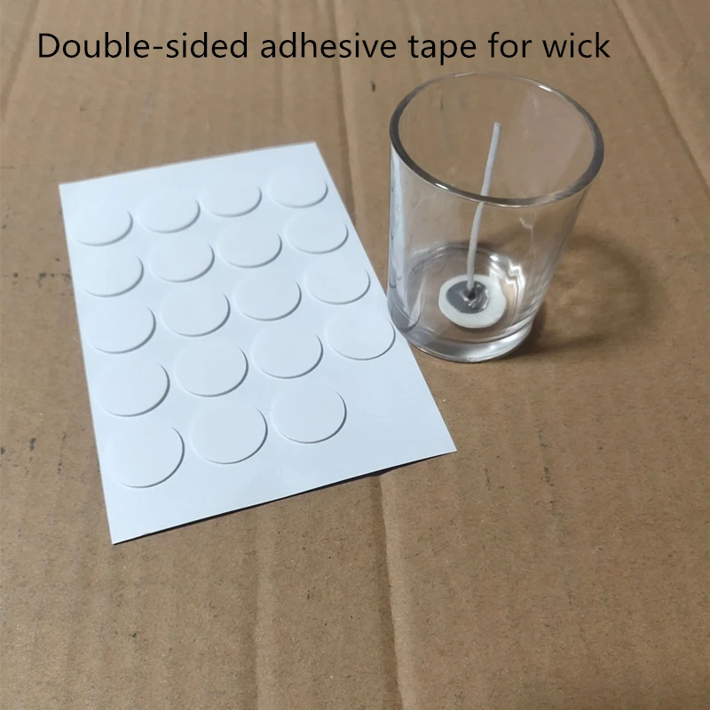 Candle Wax Wick, Candle Wick Stickers, and Candle Wick Holder - DIY Scented Candle Making with Pure Cotton Wicks - Candle Accessories XJ31 image 3
