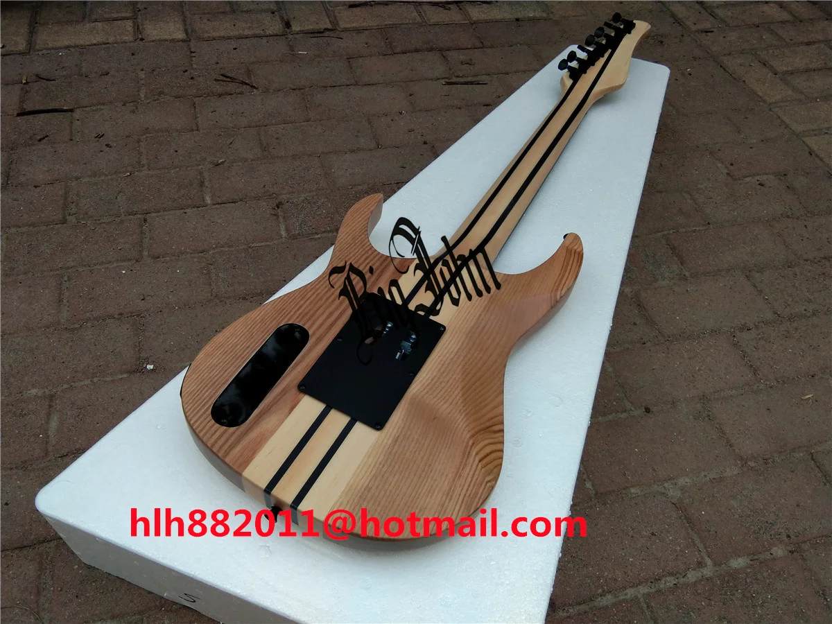 Матовая натуральная электрическая гитара с 7 струнами двойная волна пепельный