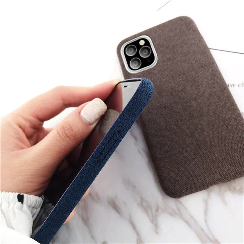 Lovebay однотонный тканевый чехол для телефона iPhone 11 Pro X XS XR Xs Max Мягкий ТПУ простой 6 6s