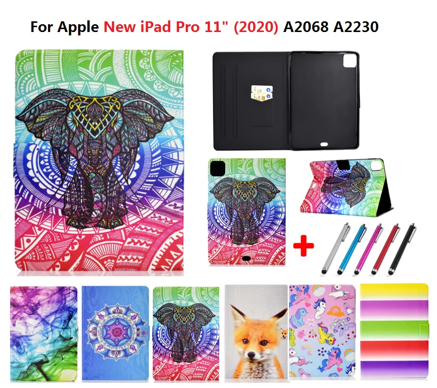 Новинка 2020 защитный чехол для планшета Apple iPad Pro 11 A2068 A2230 11-дюймовый откидной