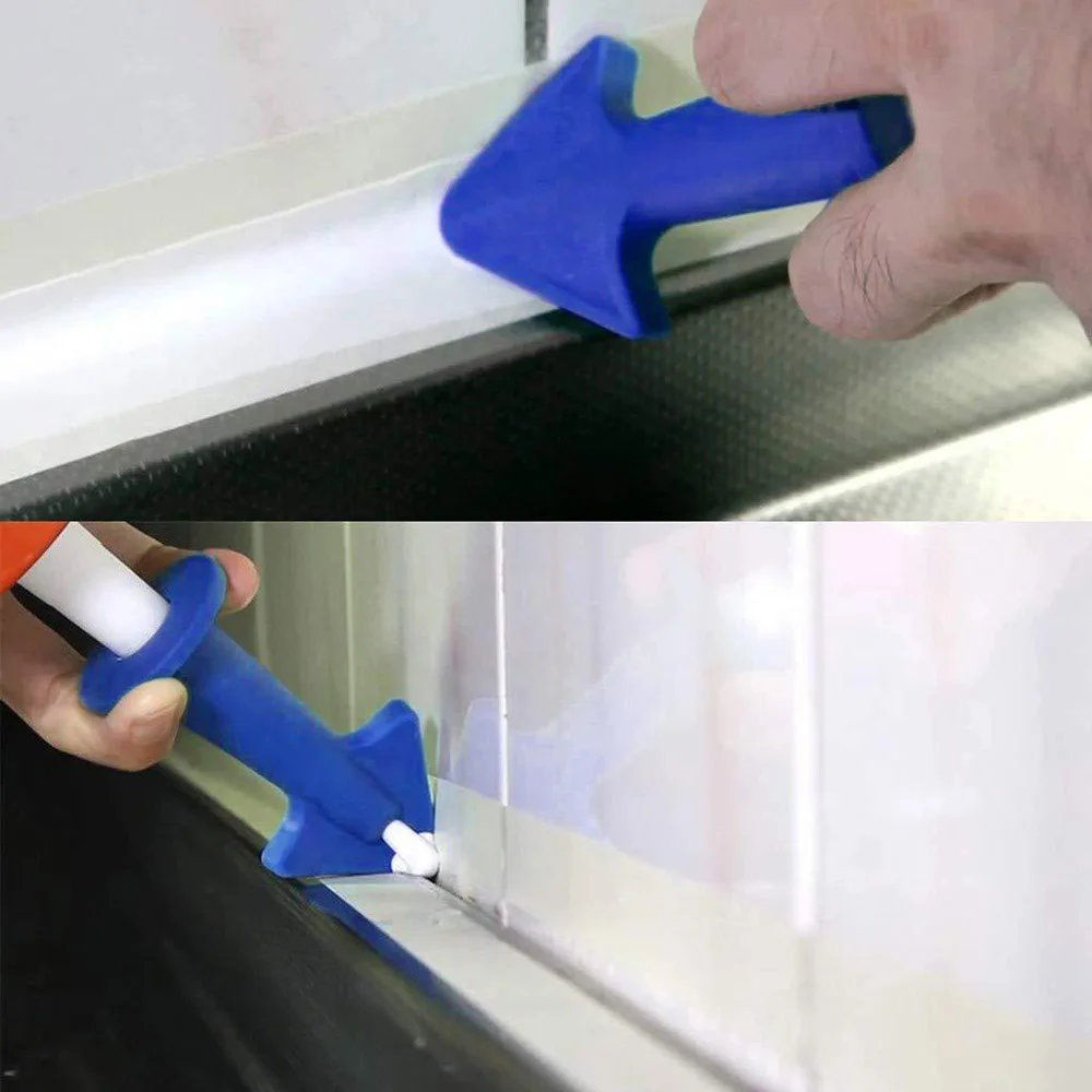 

3 Pcs Caulking Scraper Glue Nozzle Sealer Finish Cleaning Remover Cleaning Kit