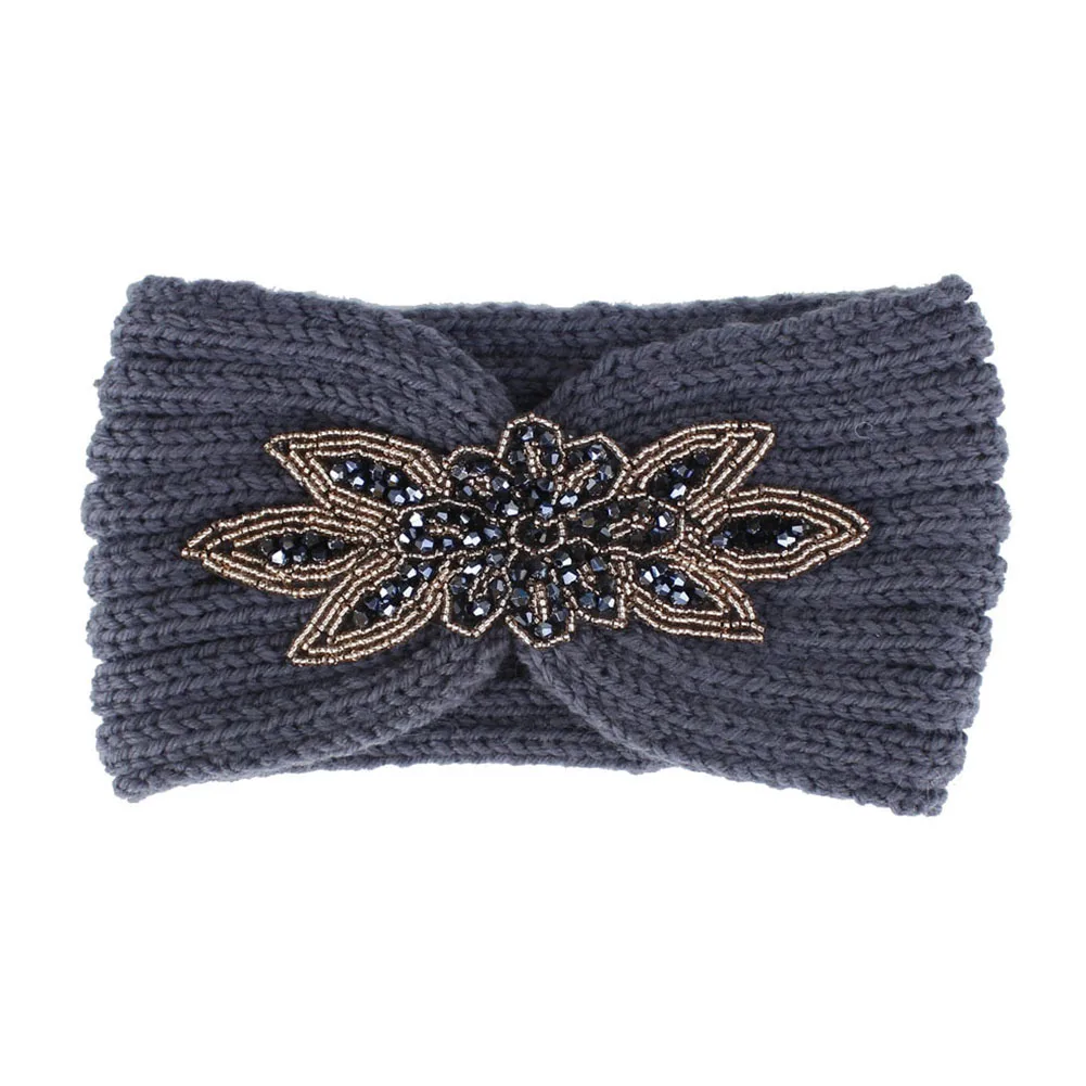 

Women Knitted Headband Bandeau Cheveux Winter Warm Head Wrap Wide Hair Accessories Accesorios Headbands Opaska Cabello #40