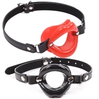 adult games silicone lips o ring open mouth gag oral fetish obedient slave bdsm bondage restraints cosplay sexy toys accessories