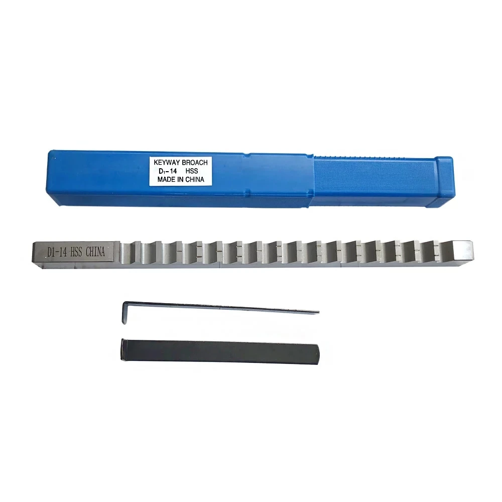 21-teiliges Keilnut-Räumwerkzeug-Set, metrisches Set, 10 mm, 12 mm, 14 mm, Räumnadeln, 32–50 Buchsen, Unterlegscheiben, HSS-Schneidwerkzeuge für CNC-Maschine – Detail 3