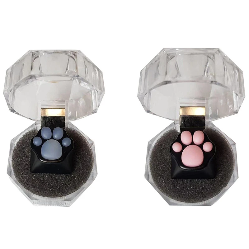 2 предмета в виде кошачьей лапки ESC PBT + Силиконовые клавиши для механической