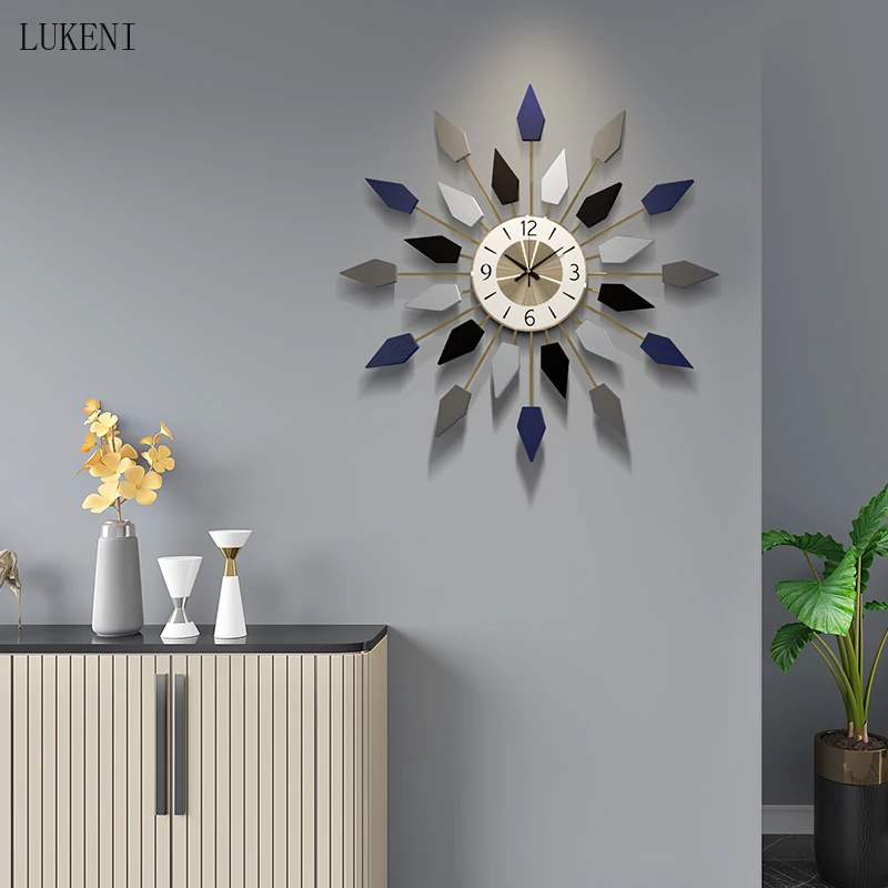 Настенные часы в скандинавском стиле Креативные украшения для гостиной модные