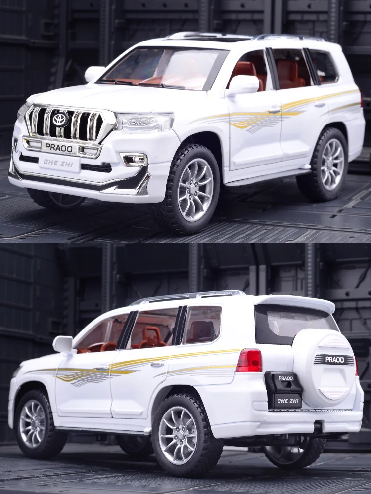 

Simulation Toyota Prado off-Road Vehicle Model Car Toy Alloy Car Model Metal Ornaments Gift