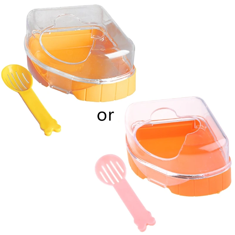 

Hamster Bathroom Gerbil Plastic Sand Dry Bath Container Sauna Sandbox for Gerbil Rat Mice and Small Animals Easy Clean