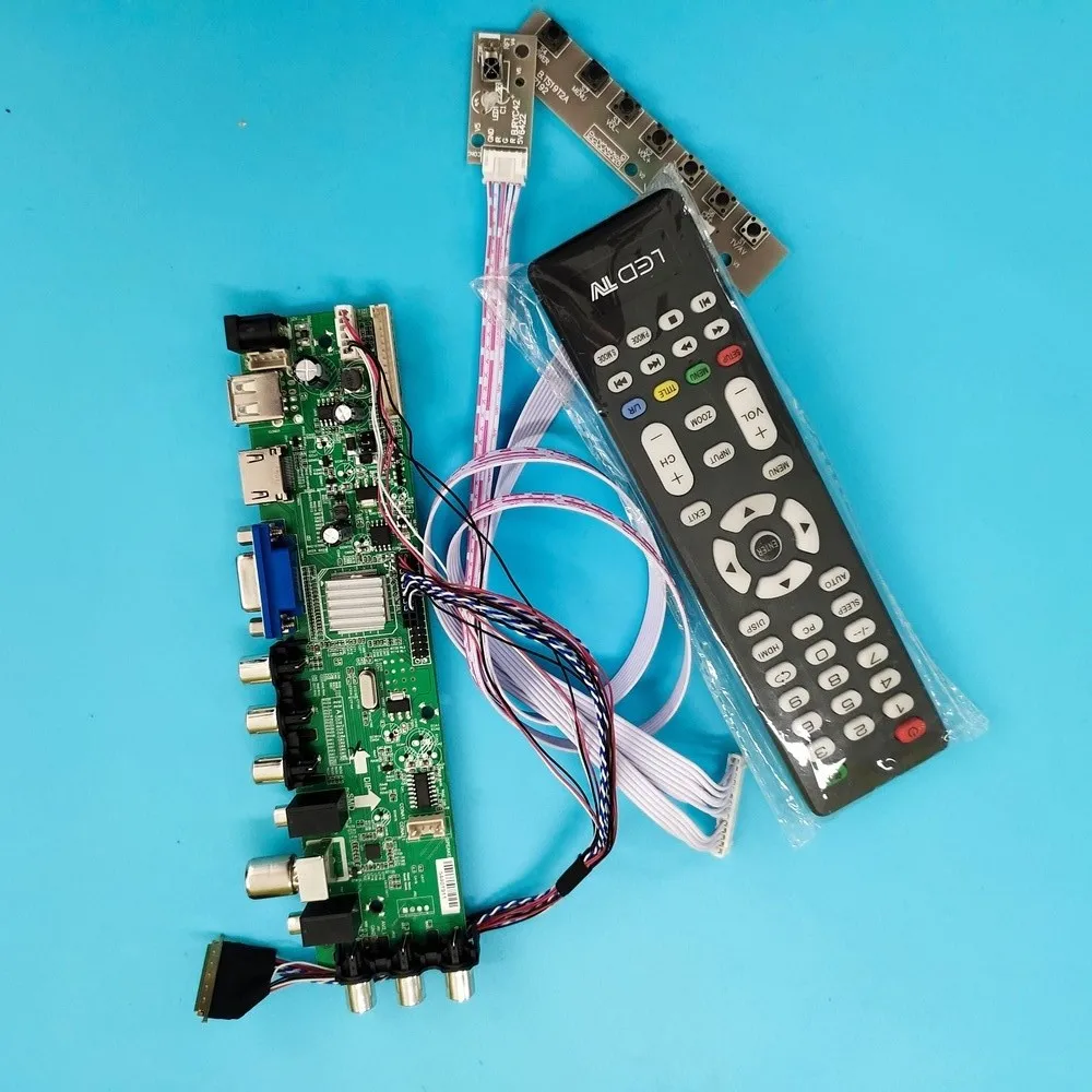 

Kit For LP133WH1-TLD2/LP133WH1-TLA2 DVB-T remote Signal controller board WLED VGA LED HDMI digital 40pin 1366X768 TV LVDS USB AV
