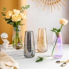 Скандинавская простая симфоническая стеклянная ваза Aurora, прозрачная гидропонная композиция для цветов, сушеные цветы, украшение для дома