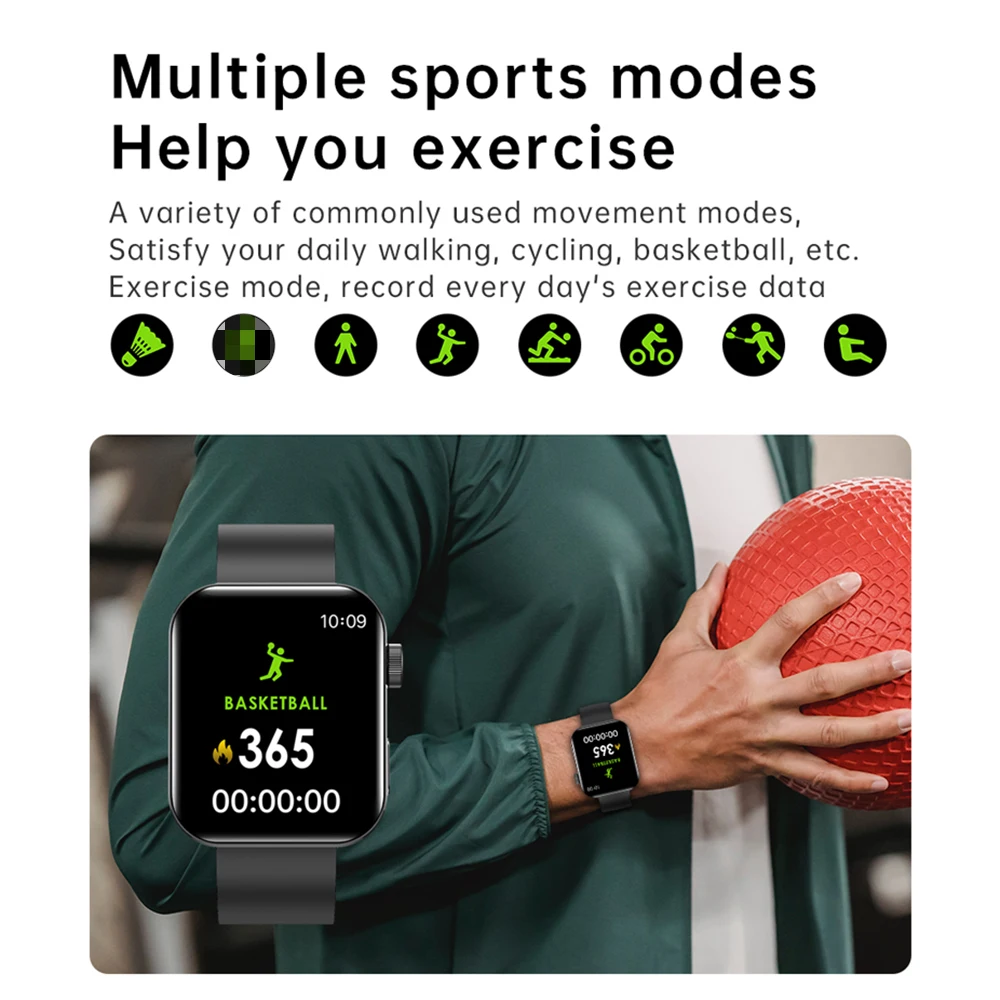 Новинка умные часы NK20 BT Call с разрешением 1 72 дюйма HD измерением температуры для