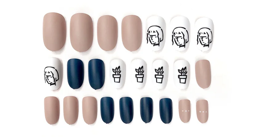 Поддельный светильник для ногтей розовые французские накладные ногти сделай сам