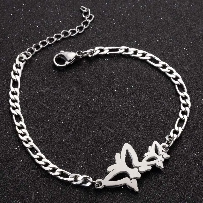 Новинка креативный подарок Длинные Браслеты-цепочки из нержавеющей стали с