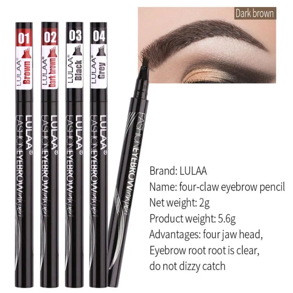 Карандаш для бровей 4 насадки стойкий водостойкий | Красота и здоровье