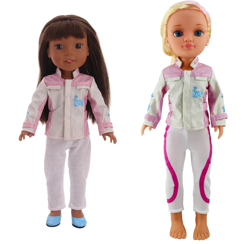 

Leather Clothing Suit Doll Clothes Fit 14.5inches American wellie wishers doll,42cm Nenuco Doll Nenuco y su Hermanita Doll