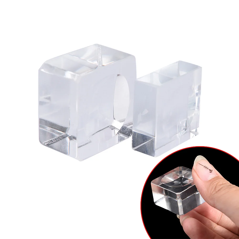 Стеклянный поддон для наращивания накладных ресниц 1 шт. прозрачный держатель