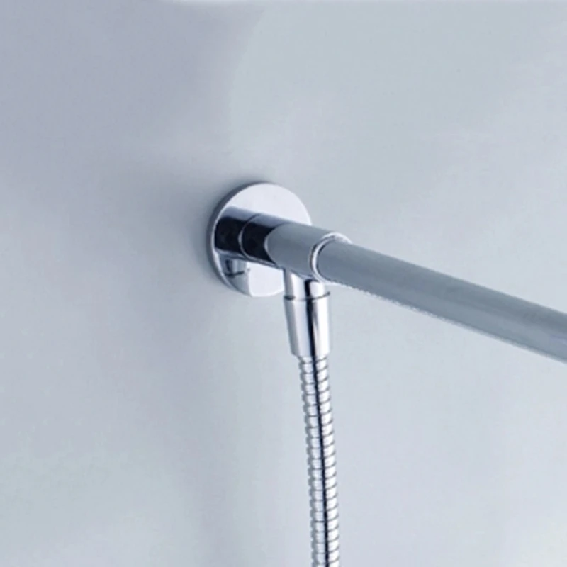2020 Новый хромированный держатель для душа с фланцем латунный соединитель шланга