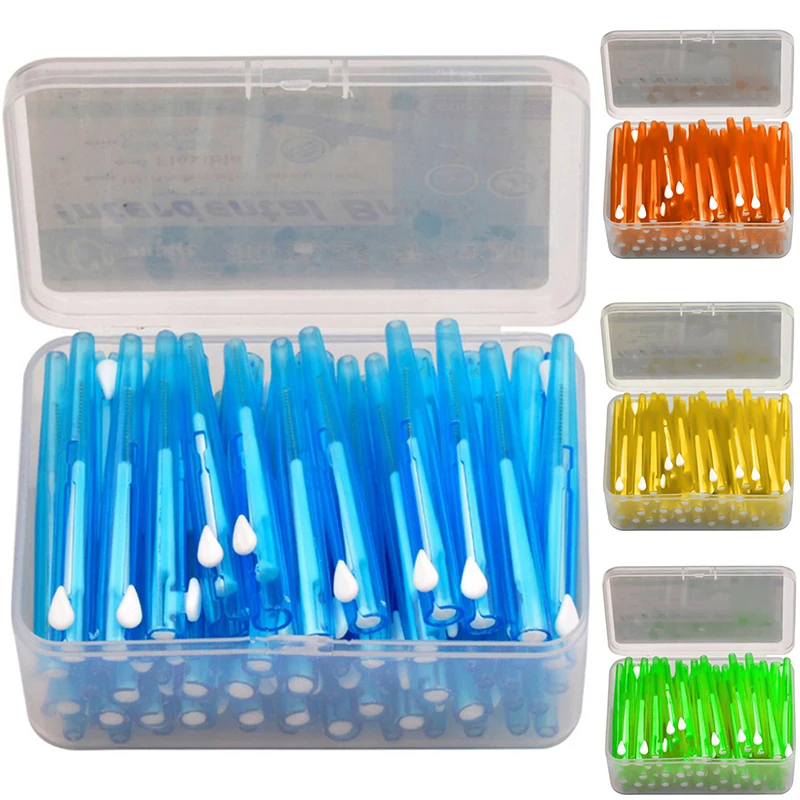 

60pcs/box Interdental Brushes Oral Hygiene Clean Between Teeth Dental Cleaning tool Dental Floss Toothpick Tooth Brush