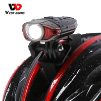 west biking waterproof bike helmet light usb rechargeable bicycle handlebar lights safety road bike mountain cycling front light