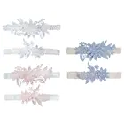 2 шт., Подвязки для невесты, эластичные, праздничные, пляжные, свадебные, нижнее белье для невесты, танцевальные, цветочные, косплей, вечерние аксессуары для сцены