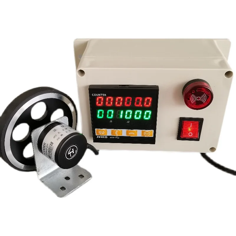 

Счетчик измерителя Высокоточный роликовый Тип Электронный индукционный измеритель длины сигнализация автоматический счетчик измерителя