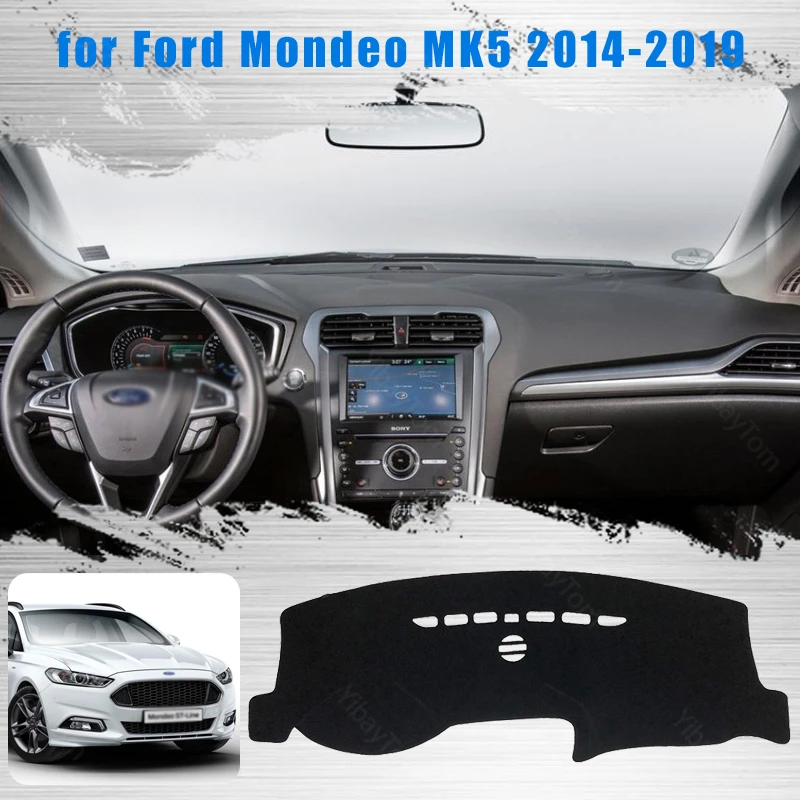 

Car Dashboard Cover Dash Mat for Ford Mondeo MK5 2014-2019 Auto Non-slip Sun Shade Pad Carpet