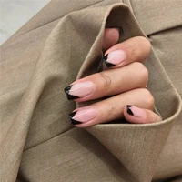 french v simplicity elegant trapezoidal wearable fake nails