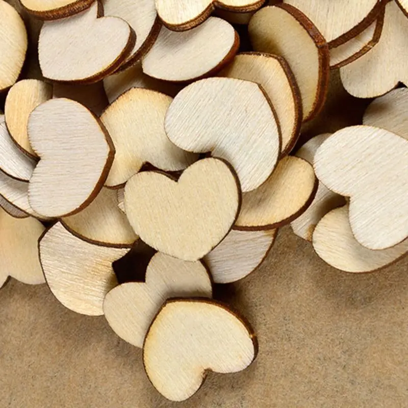 100 шт. деревянные украшения из красного дерева |