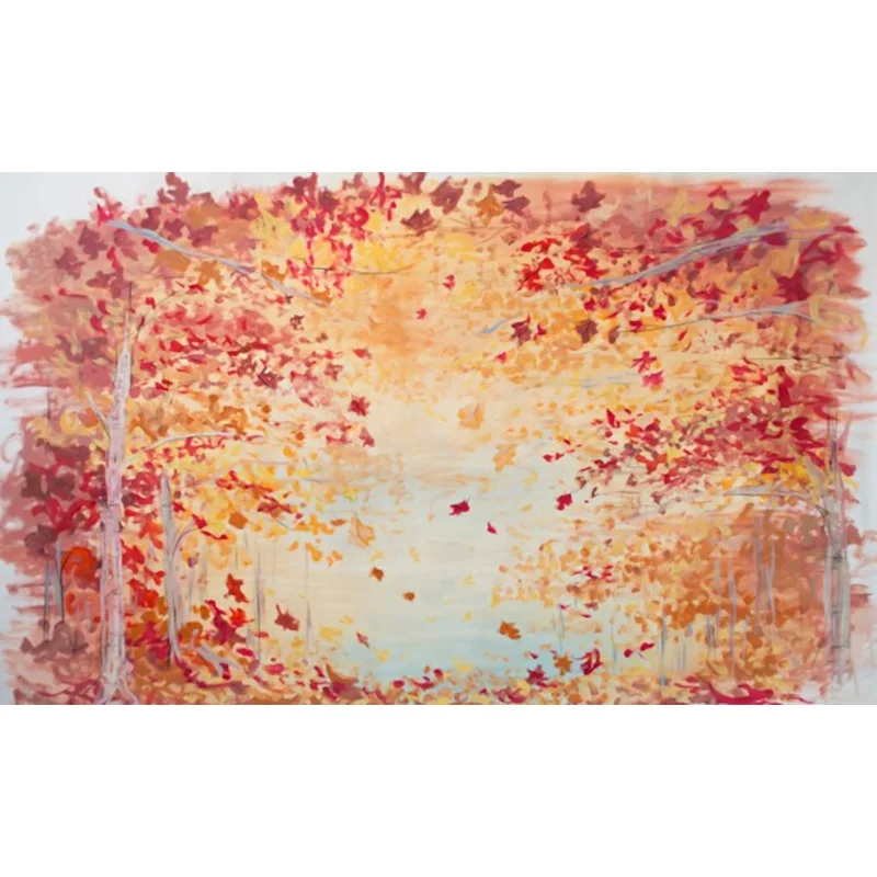 Тонкий Виниловый фон для фотосъемки с кленовым лесом день рождения фотостудия