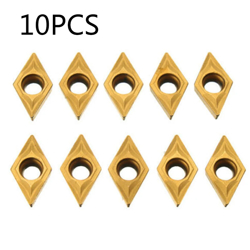 

10Pcs DCMT070204 YBC251 Carbide Inserts For SDJCR/SDNCN/SDQCR Lathe Turning Tool Holder Boring Bar Cutting Tools