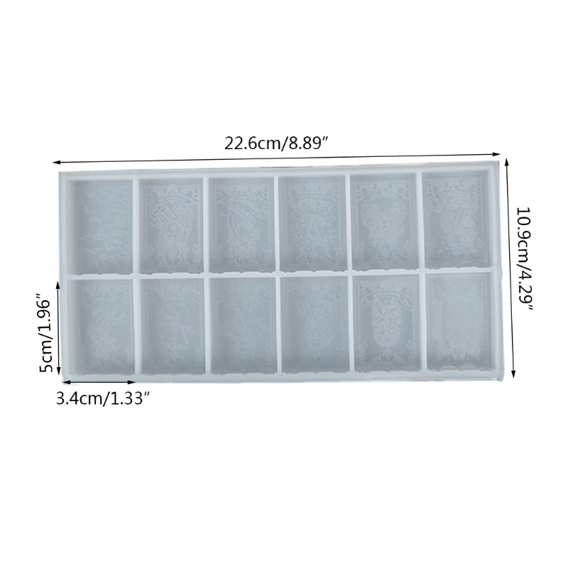 

Tarots Card Resin Mold Silicone Mold for Resin Casting Epoxy Molds for DIY Personalized Tarots Card Games Resin Jewelry