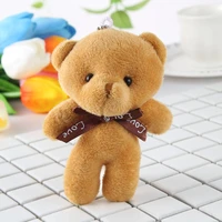 12cm stuffed little bear plush toy small pendant bag accessories for kid baby birthday gifts