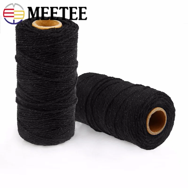 Meetee 1 шт. двойной многожильный Хлопок Веревка DIY Одежда пакетный браслет