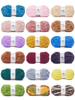 yuyoye 100 polyester yarn soft chenille yarn crochet diy hand knitting wool thick warm crochet knitting thread sweater scarf
