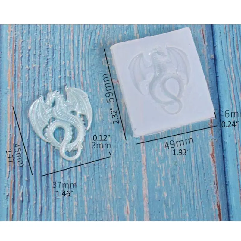 DIY 3D животное летающий дракон силиконовая форма для помадки Конфета из смолы