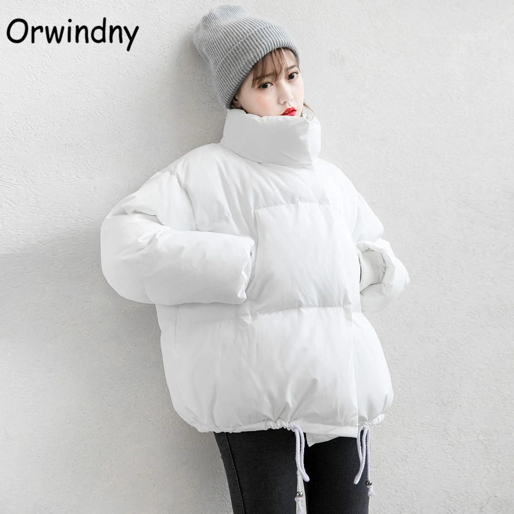 Orwindny осенне зимняя куртка для женщин пальто 2021 мода женский стенд женская парка