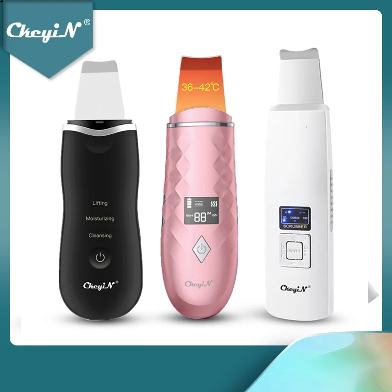 CkeyiN ультразвуковой скруббер для кожи шпатель лица глубокое очищение шелушение USB
