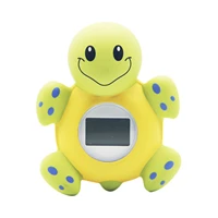 new baby safe floating baby bath thermometer with alarm function kids bath toys infant swim turtle shape baby bathing toys