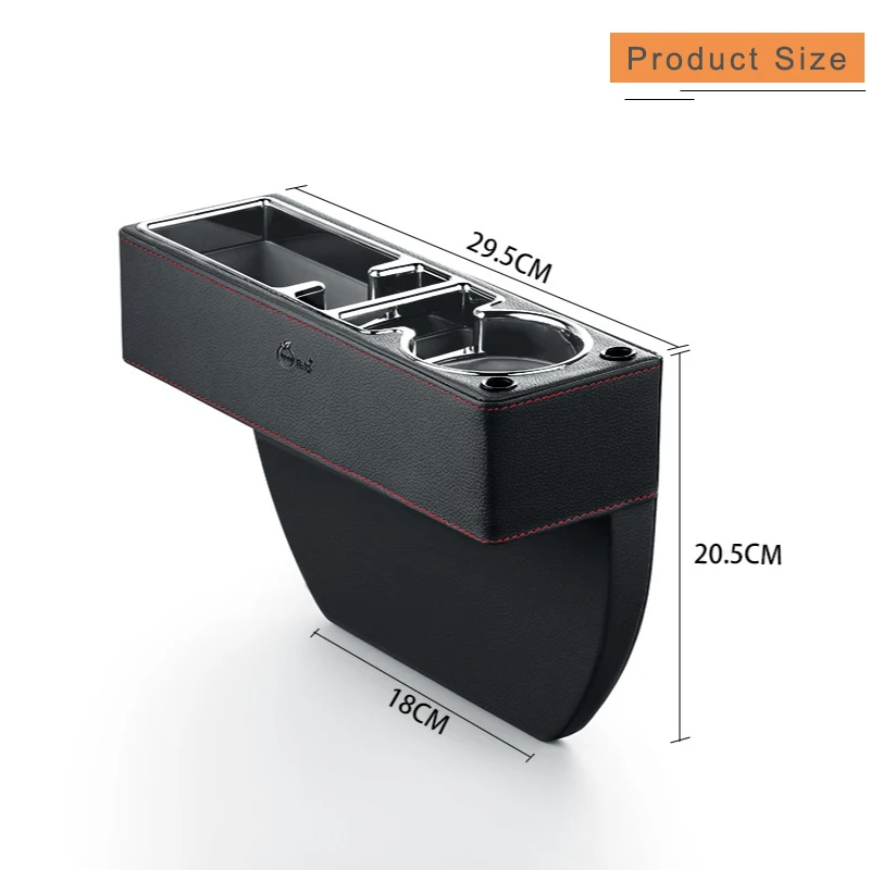 car dual usb charger seat gap slit box phone bottle cups holder box pu leather car seat gap separate storage box car accessories free global shipping