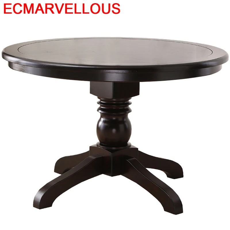 Juego De Comedor Dinning Meja Makan Comedores Mueble Set Tafel потертый шик деревянный круглый стол Меса стол