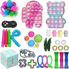 20/30pcs Funny Fidget Toys Set Anti Stress Strings Relief Pack Gift For Adults Children Figet Sensory Squishy Relief Antistress