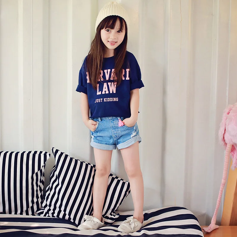 Летние комплекты одежды для маленьких девочек комплект детской футболка + шорты 2