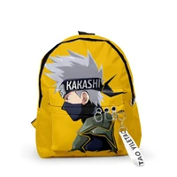 streetwear anime kakashi backpacks men women harajuku school bags multi pocket travel bags 3d teenage notebook backpack bag