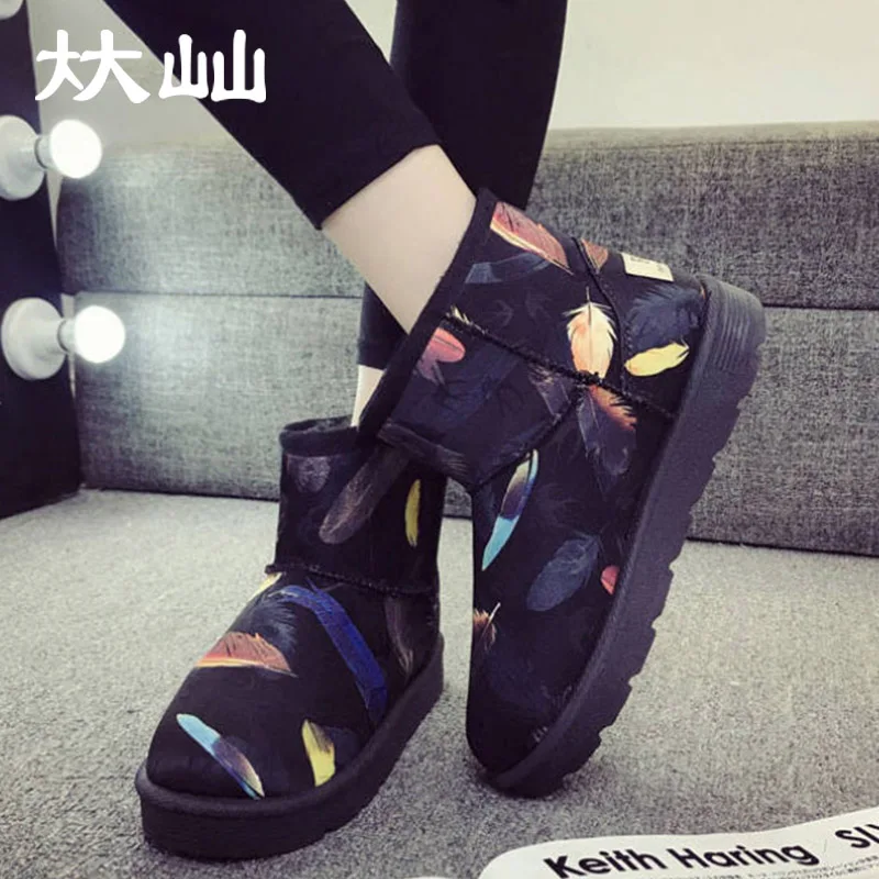 Bishen/зимние женские зимние ботинки для мальчика удобные толстые Нескользящие